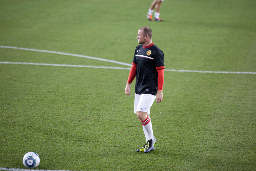 Wayne Rooney with Manchester United