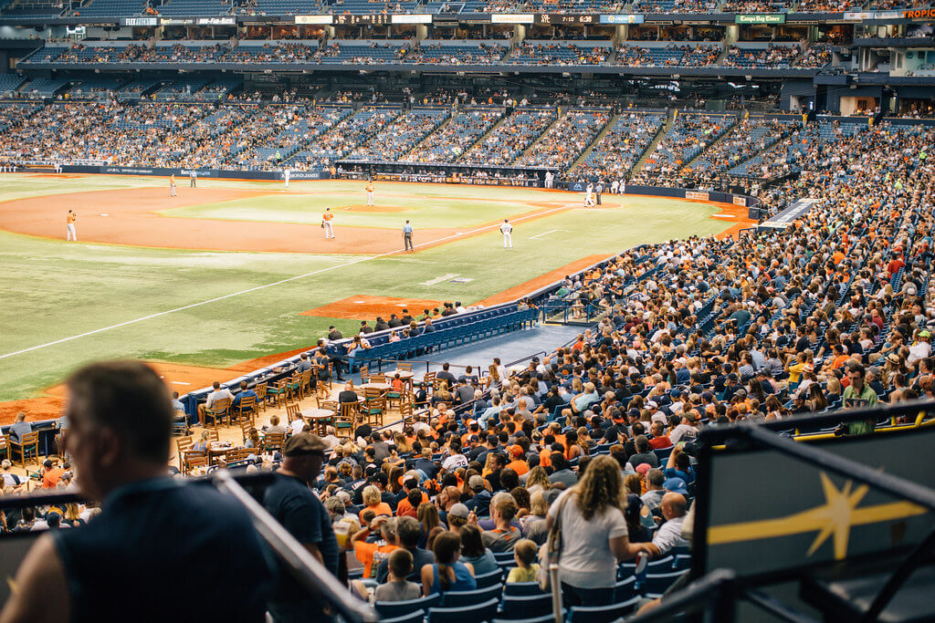 Tropicana Field in Tampa Bay