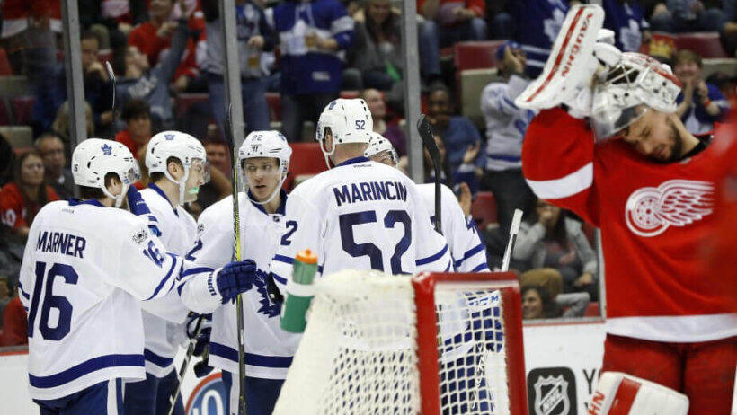 Toronto Maple Leafs celebrate